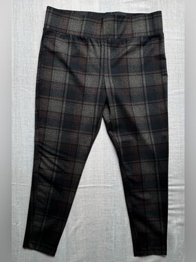 Zac & Rachel Black and Brown Plaid Stretch Chinos